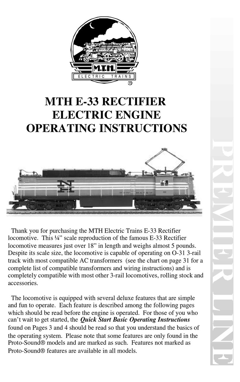 M.T.H. Premier E33 Electric Engine operating instructions M.T.H. Premier E33 Electric Engine operating instructions