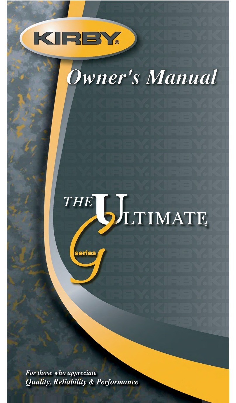 Kirby G Series owner's manual