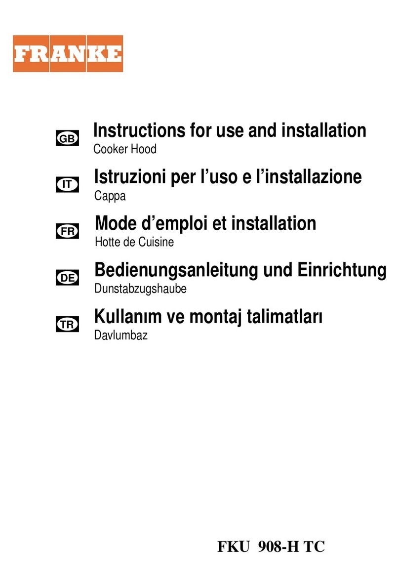 Franke FKU 908-H I TC Operation manual Franke FKU 908-H I TC Operation manual