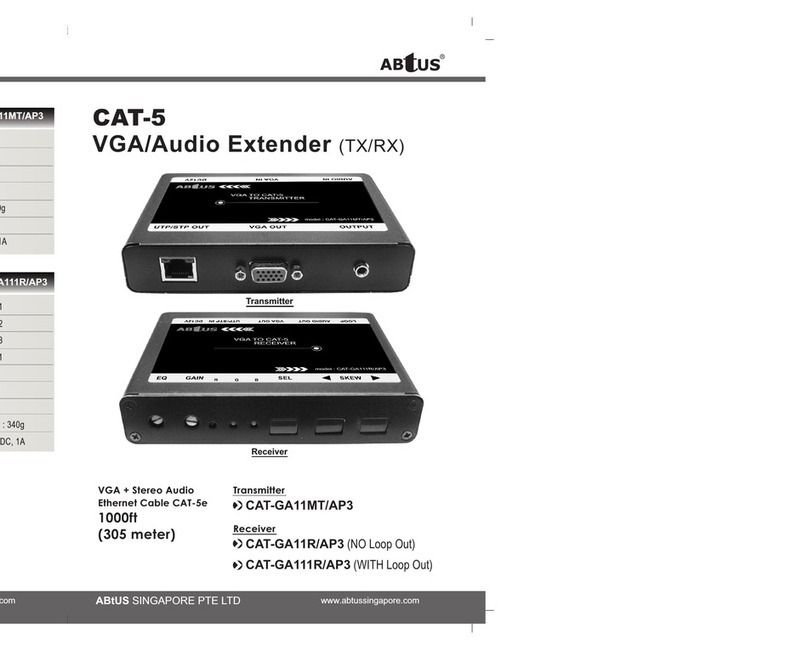 Abtus CAT-GA11MT Operation instructions