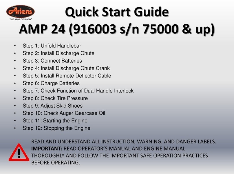 Ariens AMP 24 Sno-Thro User manual