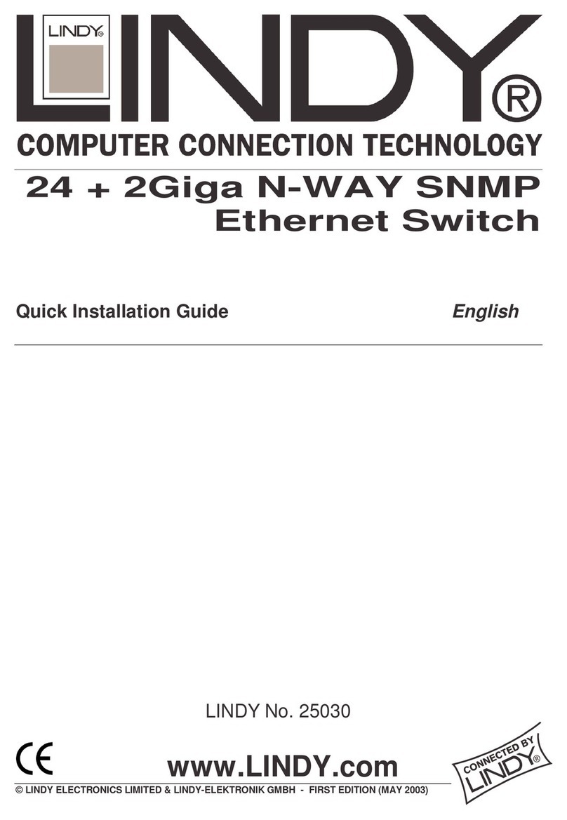 Lindy 24 + 2Giga N-WAY SNMP User manual Lindy 24 + 2Giga N-WAY SNMP User manual