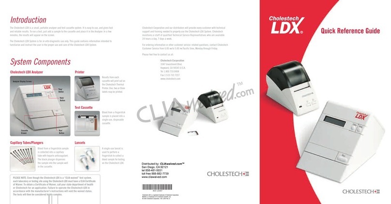 Cholestech LDX Quick reference guide