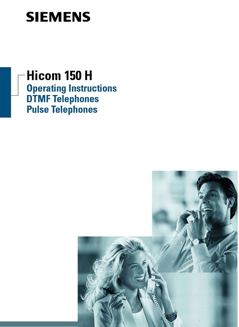 Siemens hicom 150 H optiset E standard User manual