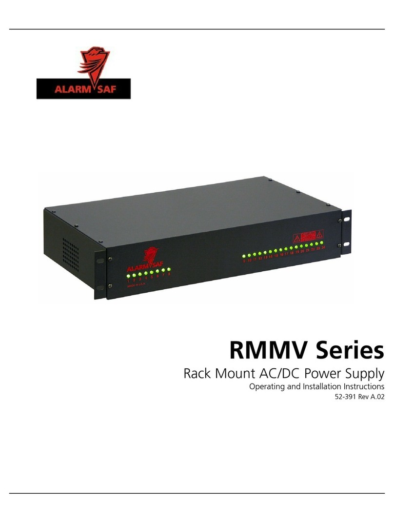Alarm SAF RMMV Series Operating and installation instructions