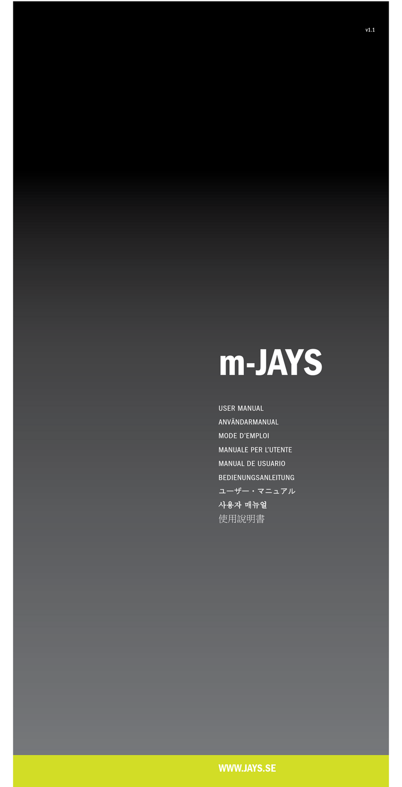 Jays m- music adapte user manual