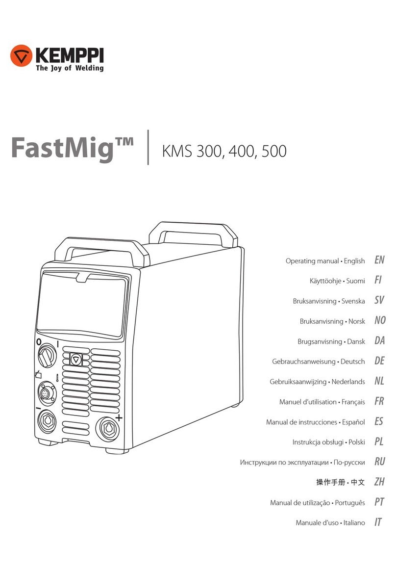 Kemppi KMS 300 User manual Kemppi KMS 300 User manual