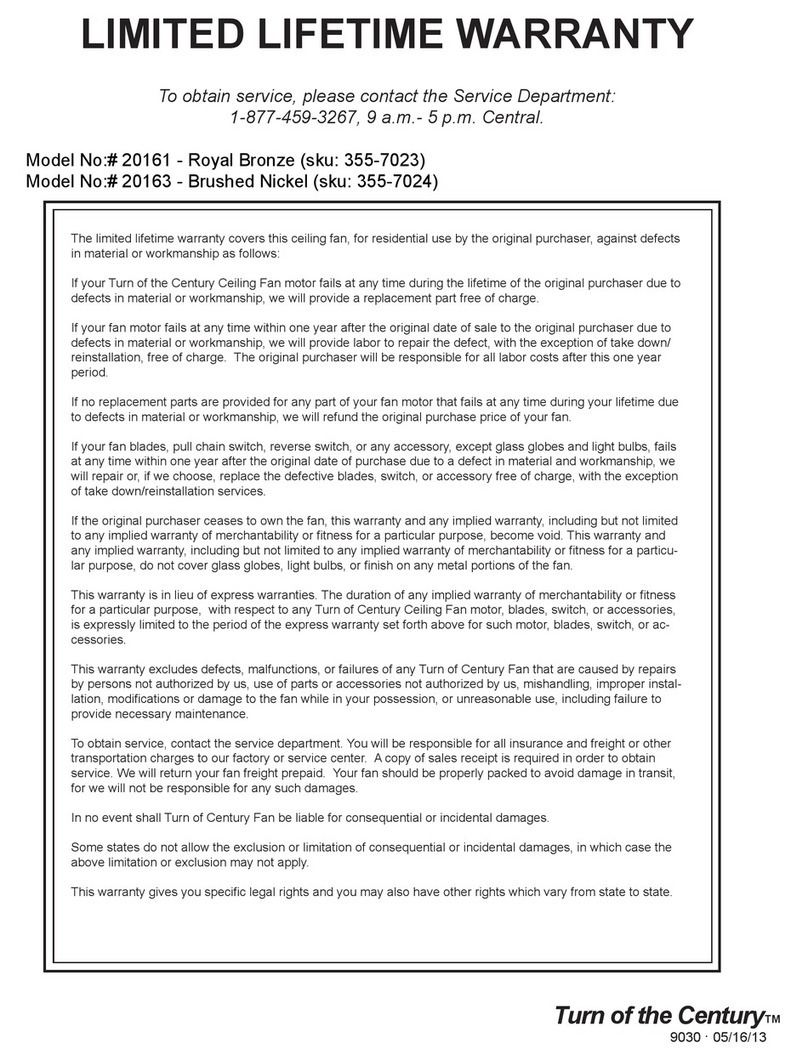 Turn of the century 20161 installation guide Turn of the century 20161 installation guide