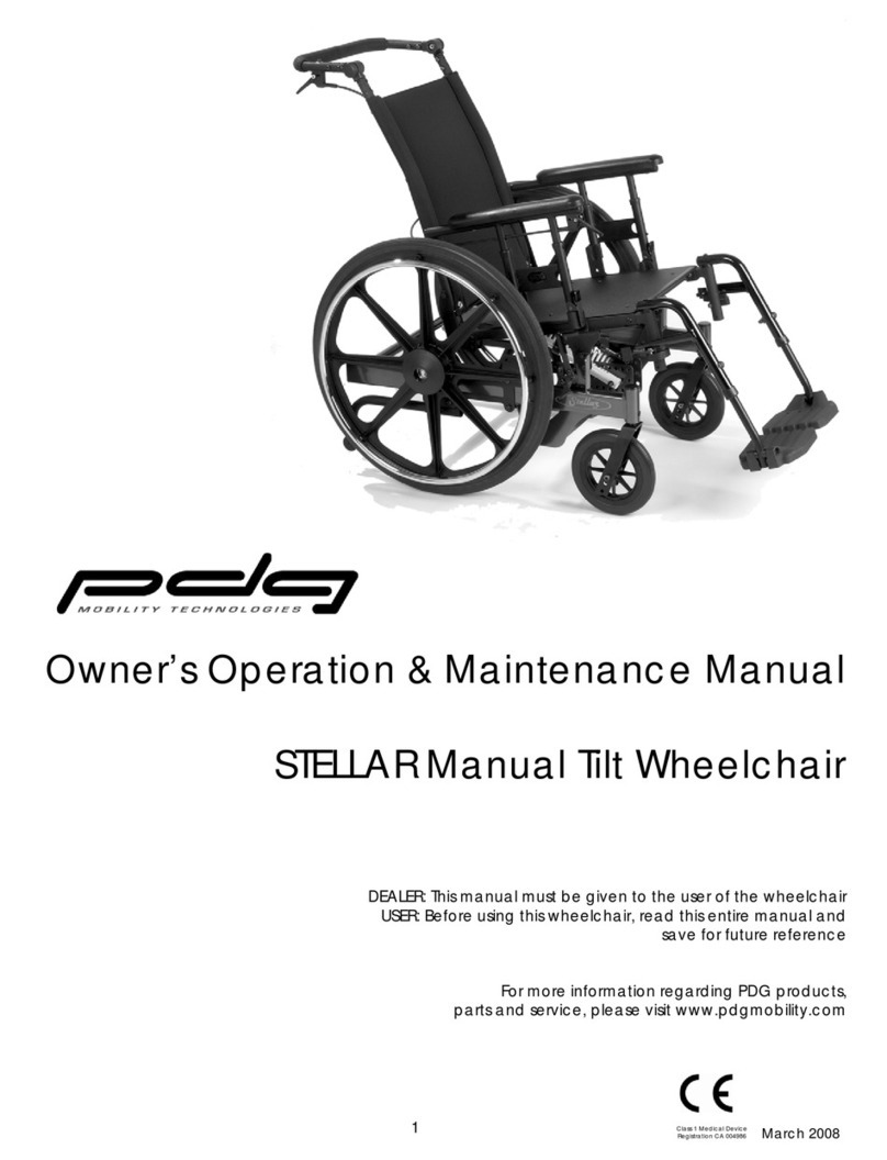 PDG Mobility Stellar Owner's operation & maintenance manual PDG Mobility Stellar Owner's operation & maintenance manual