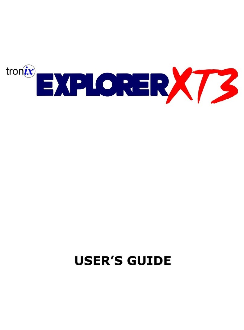 Tronix Explorer XT3 User manual
