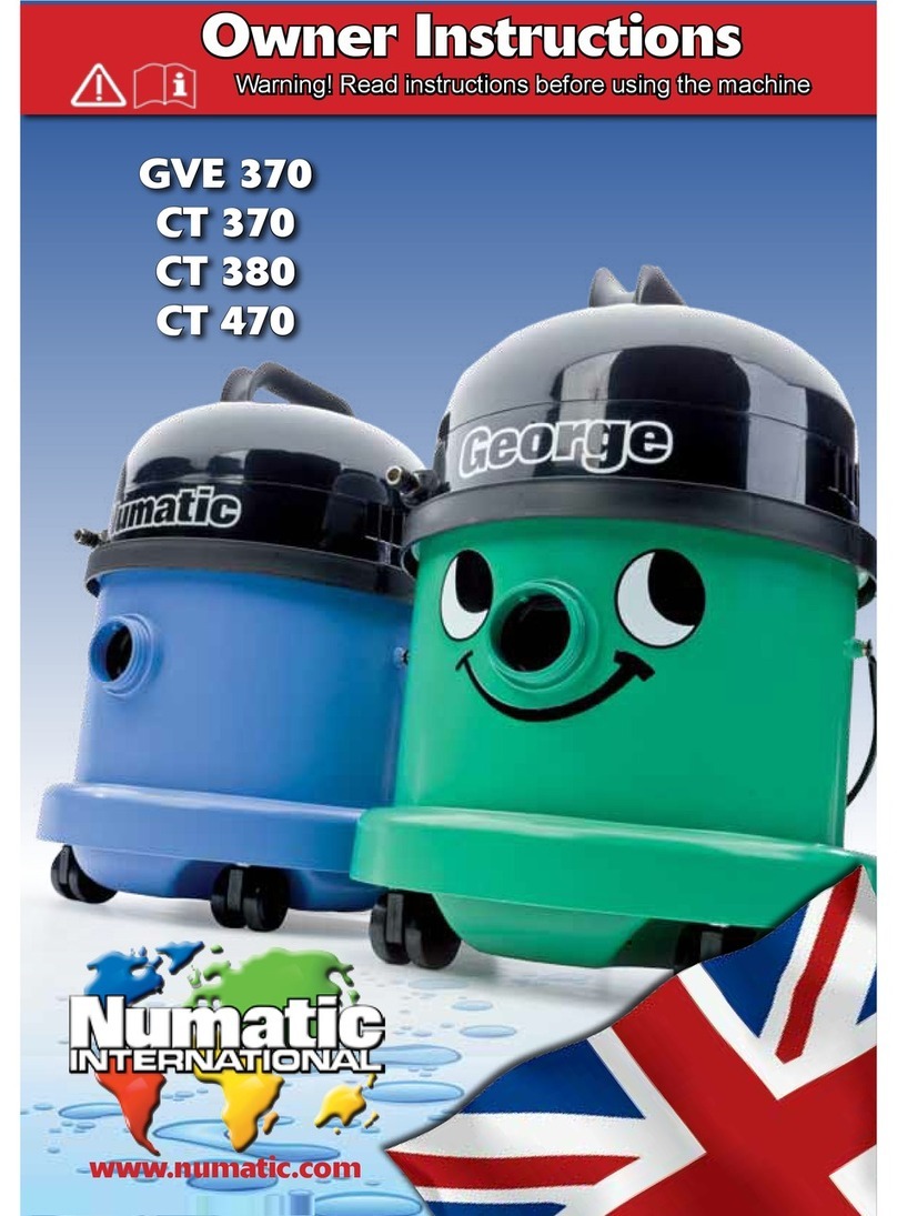 Numatic CT 470 User manual