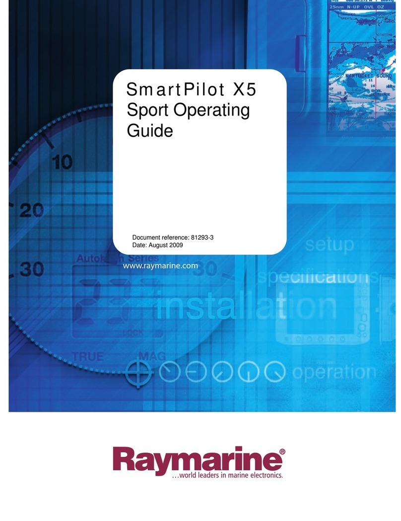 Raymarine SmartPilot X5 User manual Raymarine SmartPilot X5 User manual