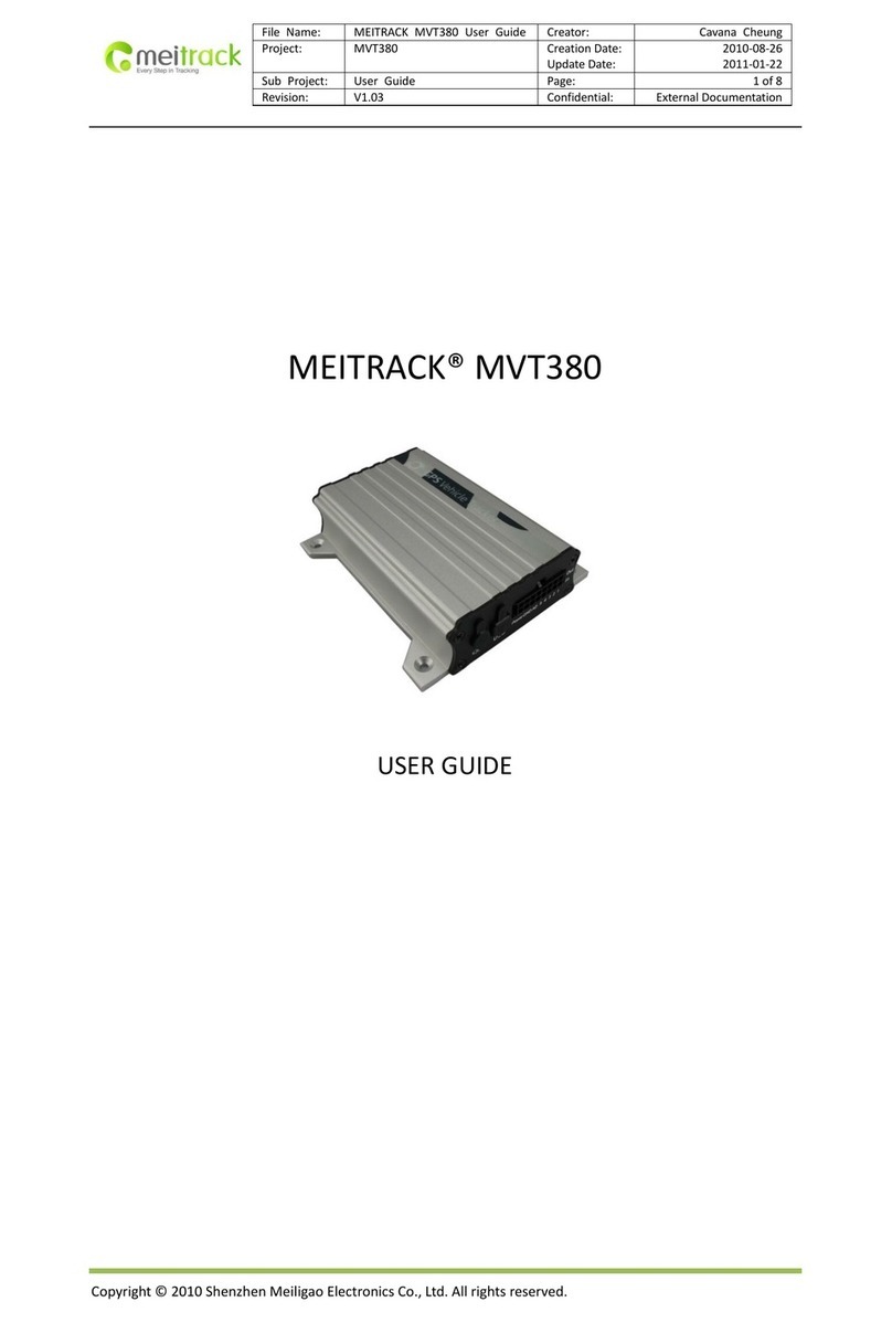 Shenzhen MEITRACK MVT380 User manual