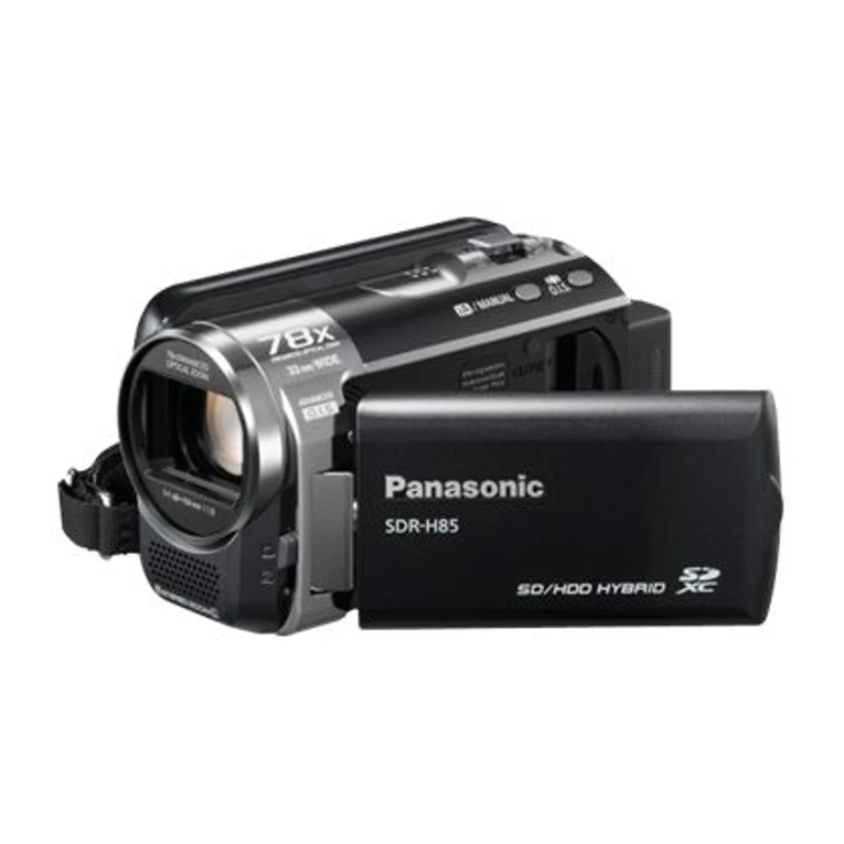 Panasonic SDR-H85P User manual