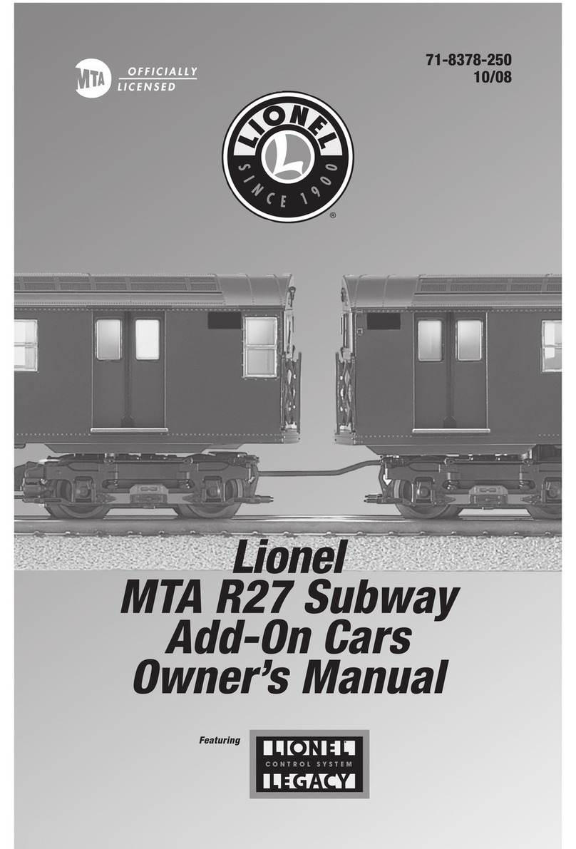 Lionel MTA R27 Subway User manual