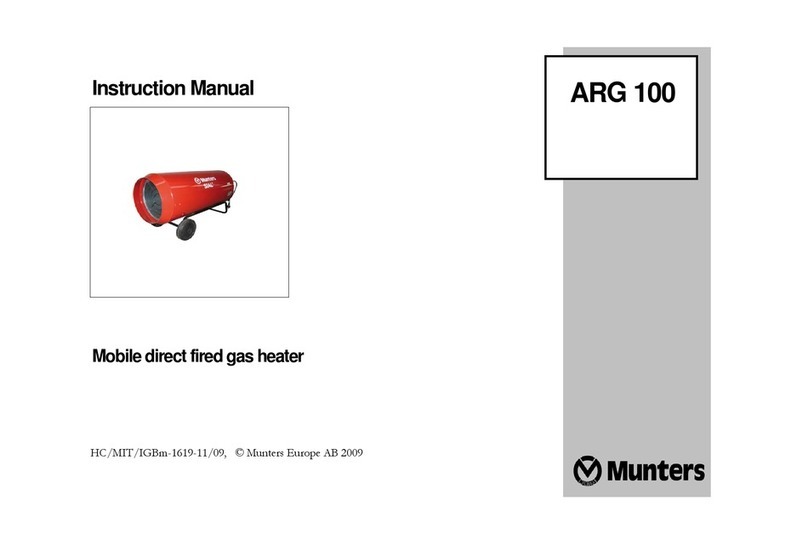 Munters ARG 100 instruction manual