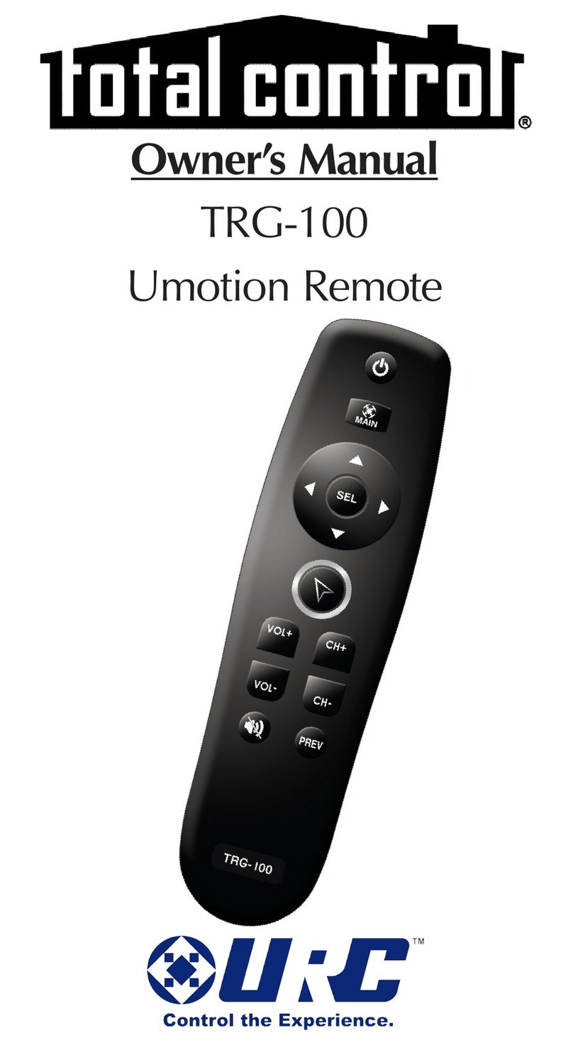 Total Control TRG-100 User manual