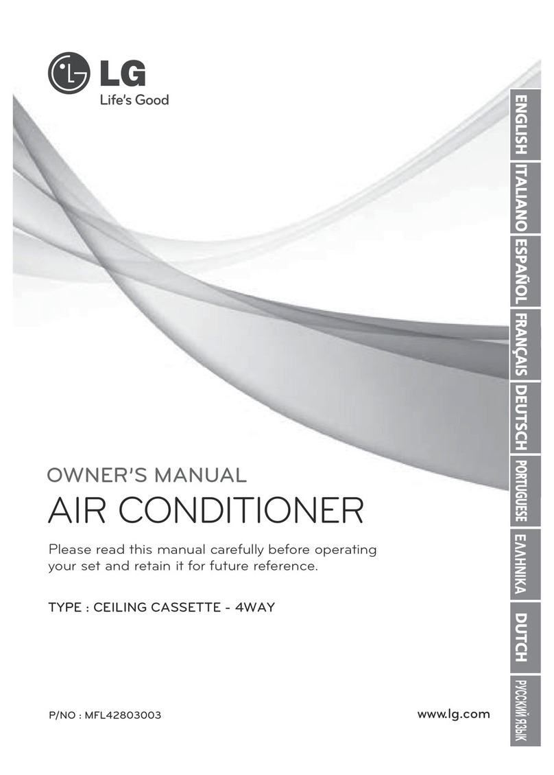 LG CEILING CASSETTE - 4WAY User manual LG CEILING CASSETTE - 4WAY User manual