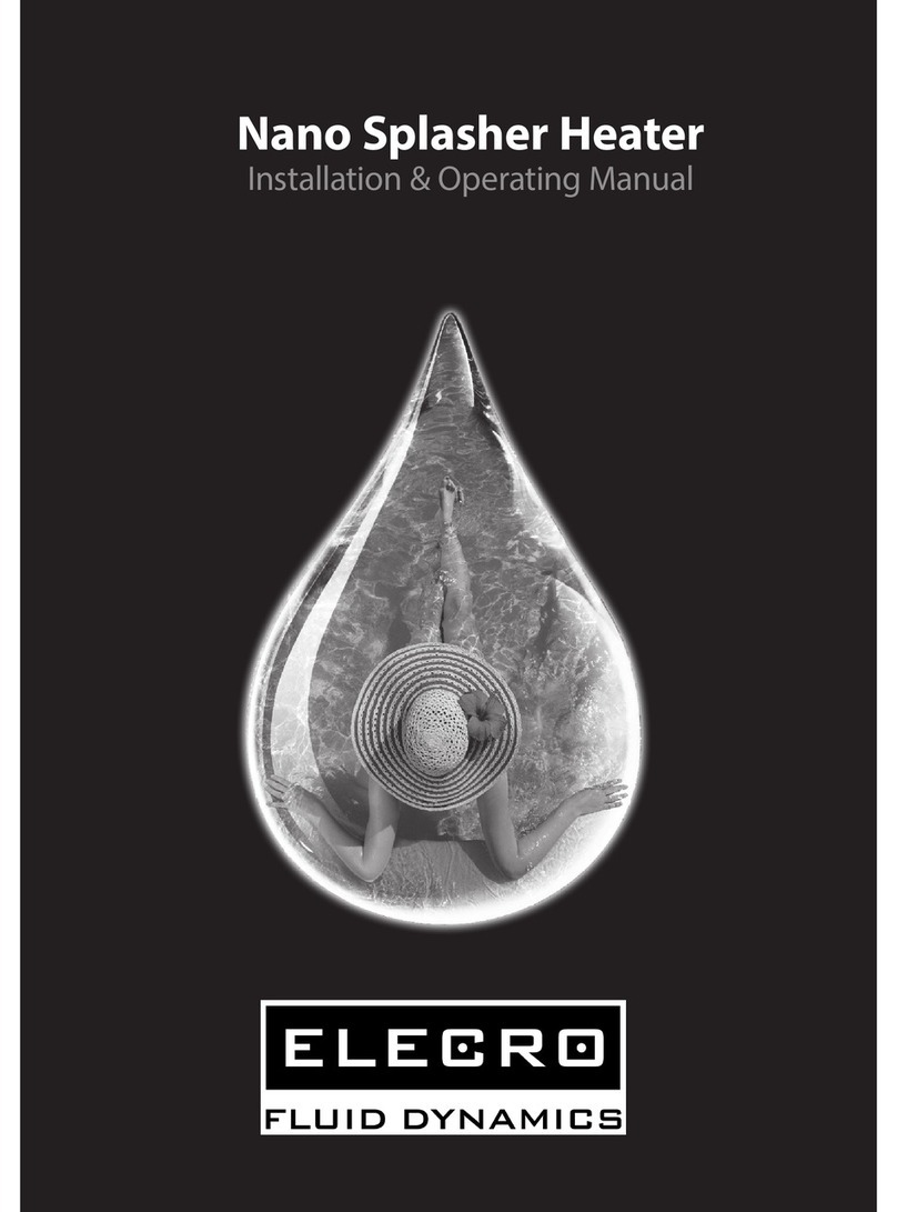Elecro Engineering Nano Splasher Heater Installation & operating manual