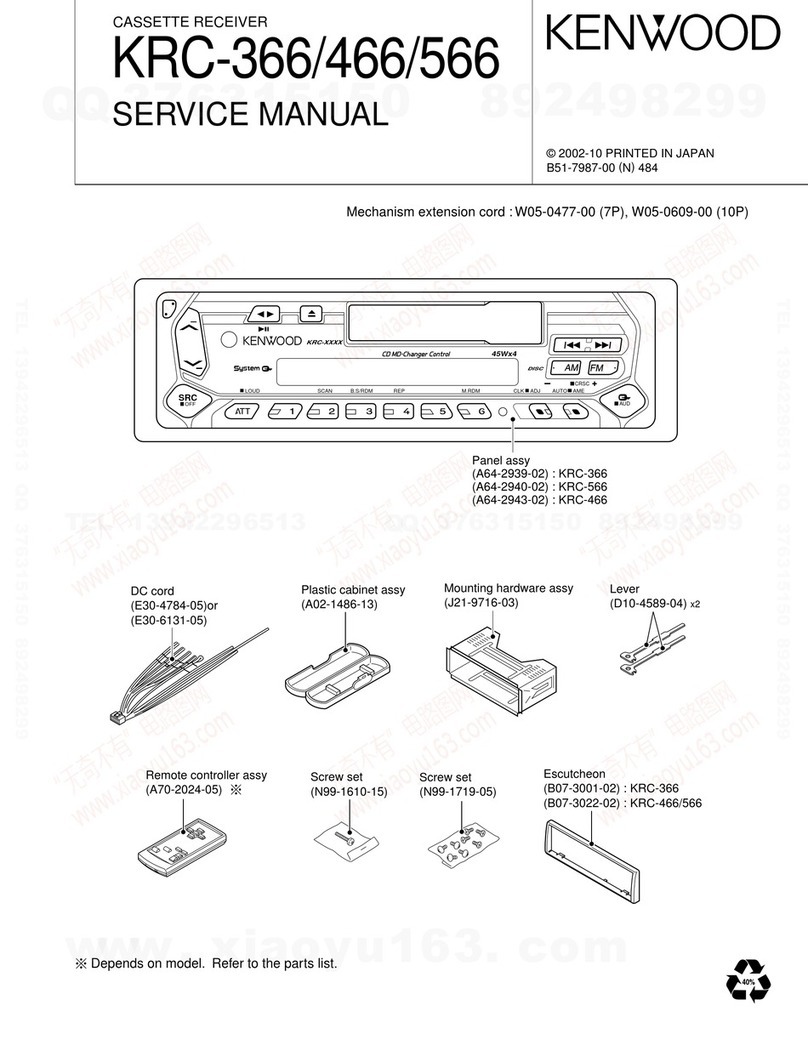 Kenwood KRC-366 User manual