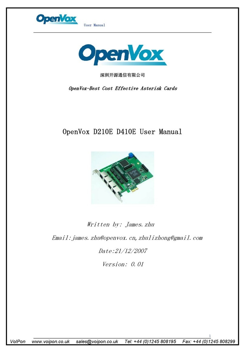 OpenVox D210E user manual