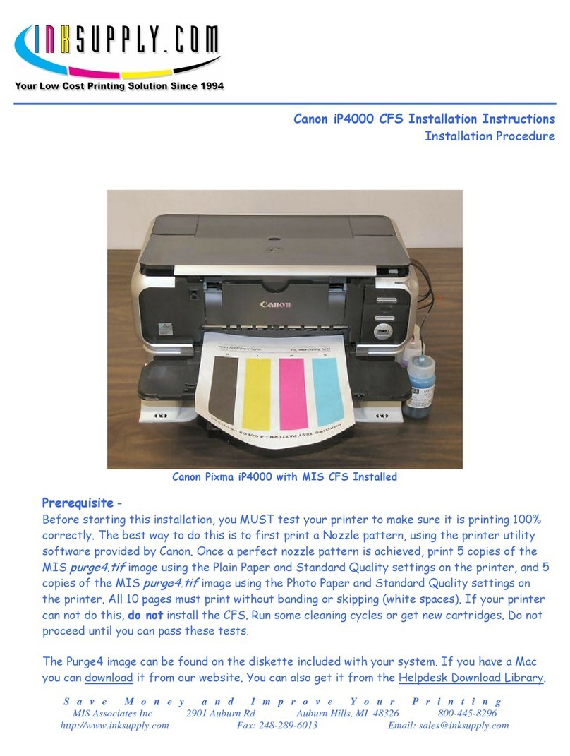 INKSUPPLY.COM Canon iP4000 CFS User manual