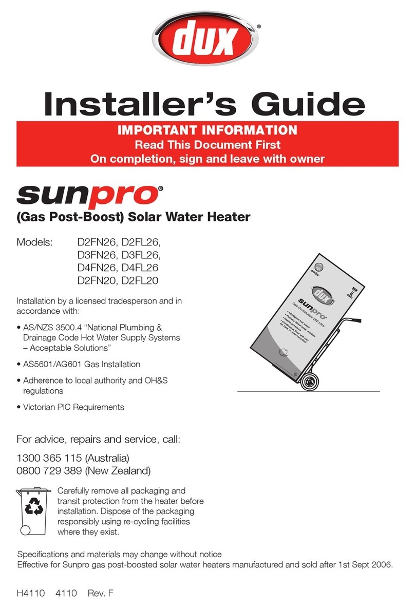 SUNPRO D2FN26 Installer's guide