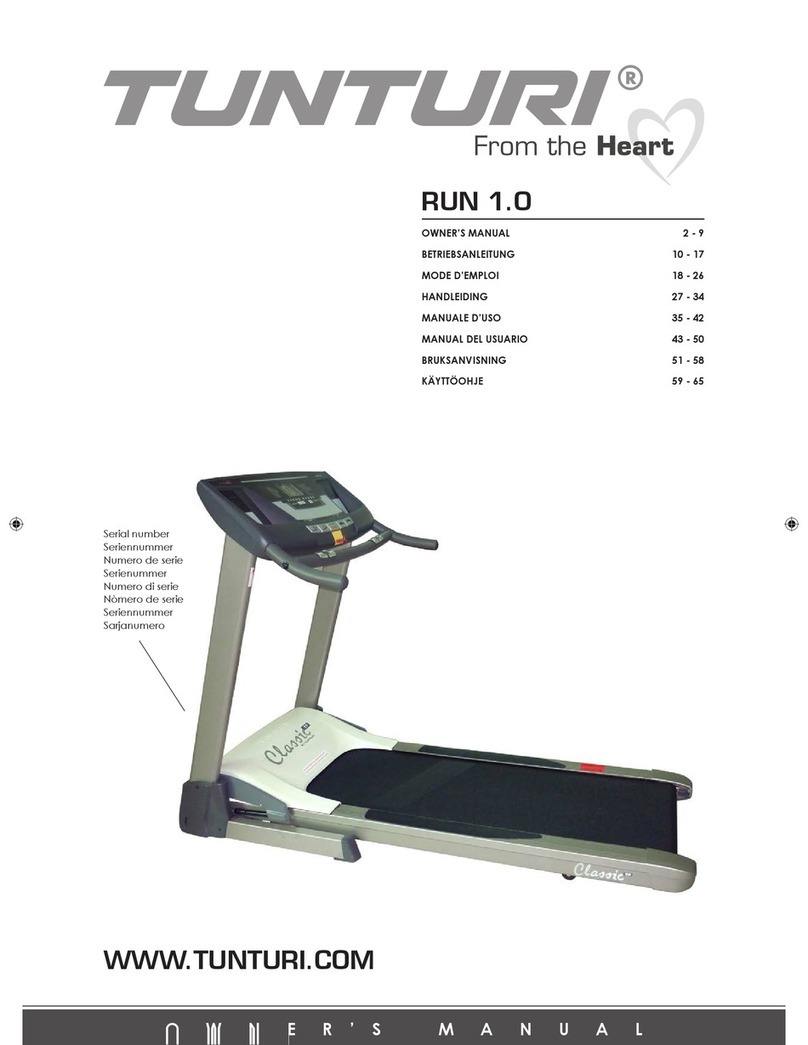 Tunturi Classic RUN 1.0 User manual