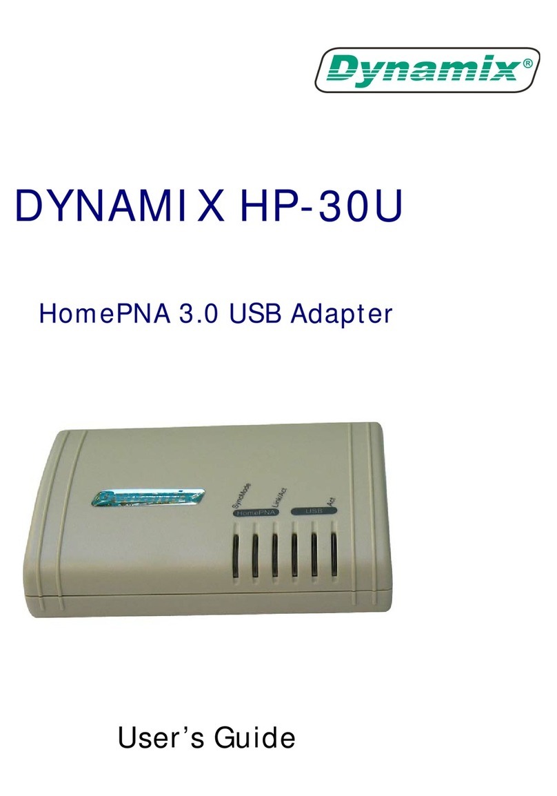 Dynamix HP-30U User manual