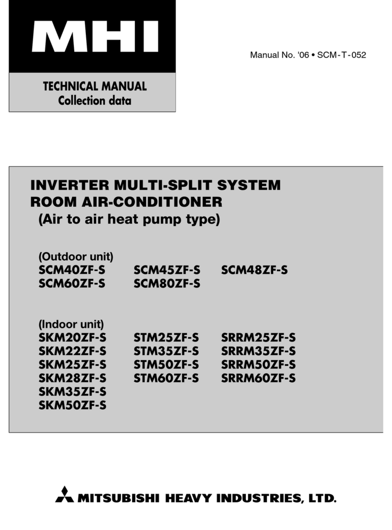 Mitsubishi Heavy Industries SCM60ZF-S User manual Mitsubishi Heavy Industries SCM60ZF-S User manual