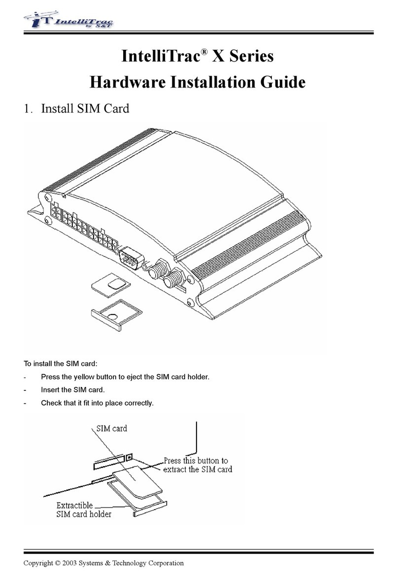 IntelliTrac X Series Hardware installation guide