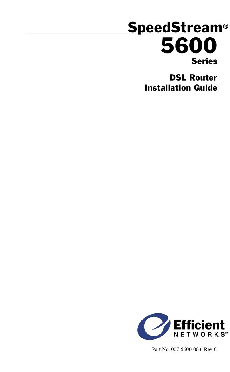 Efficient Networks SpeedStream 5600 Series installation guide Efficient Networks SpeedStream 5600 Series installation guide