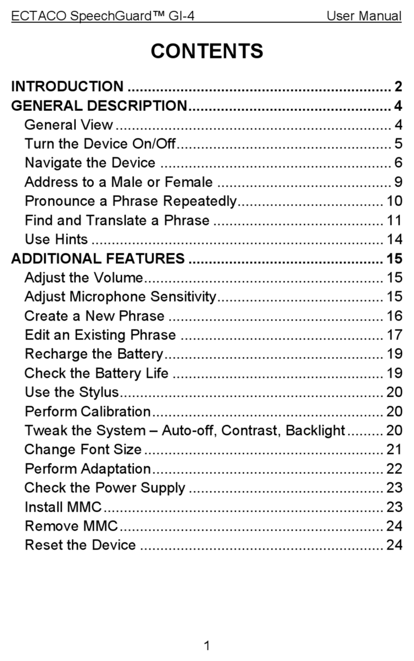 Ectaco SpeechGuard GL-4 User manual