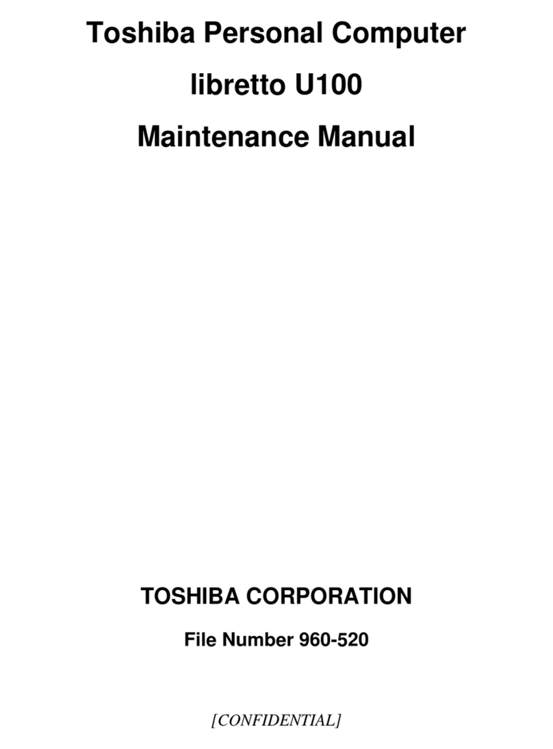 Toshiba libretto U100 Series User manual
