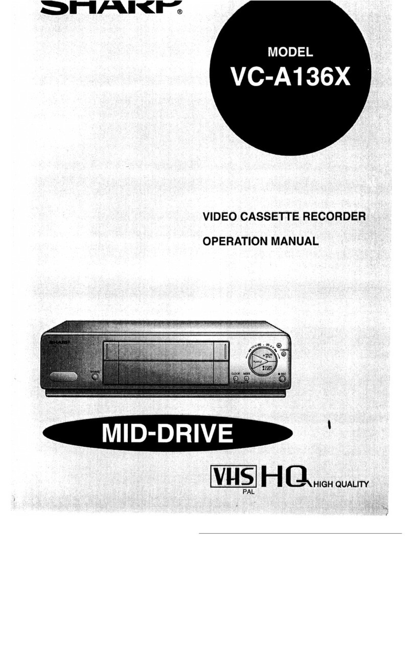 Sharp VC-A136X User manual