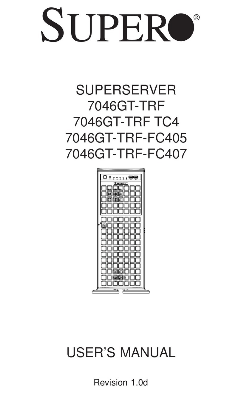 Supero SUPERSERVER 7046GT-TRF User manual