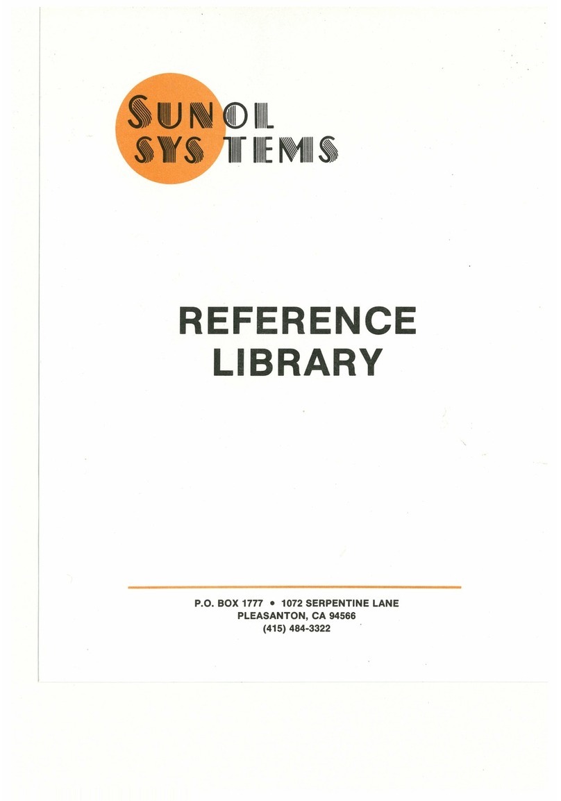 Sunol Systems Winchester Disk Systems user manual