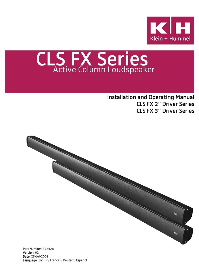 Klein + Hummel CLS-2FX100-B User manual