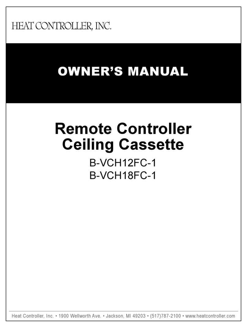 Heat Controller B-VCH12FC-1 User manual