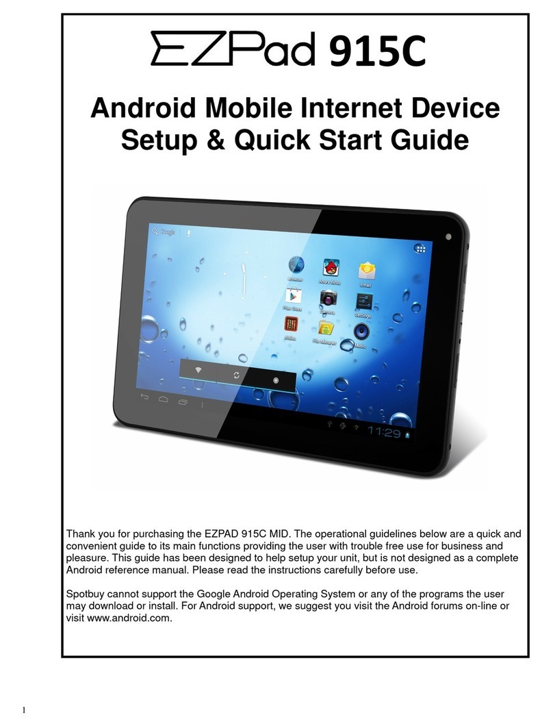 EZPad 915C Setup & quick start guide