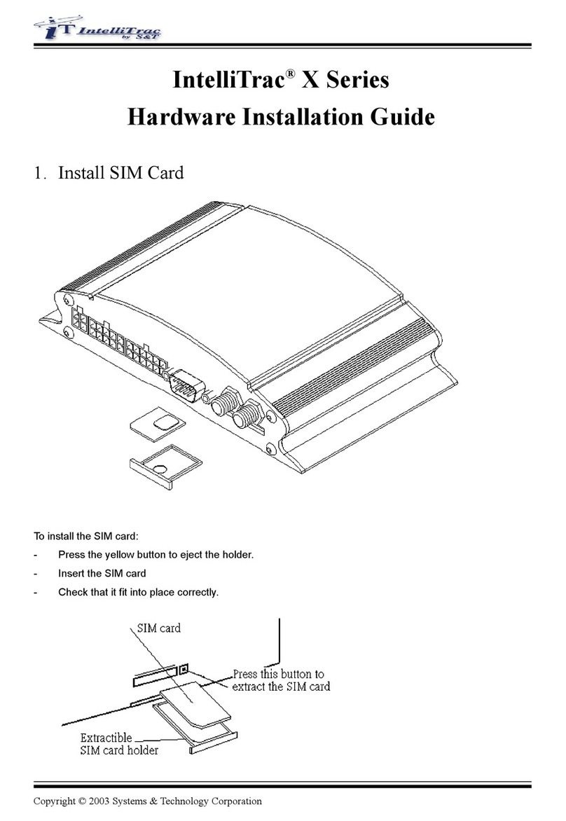 IntelliTrac X Series User manual