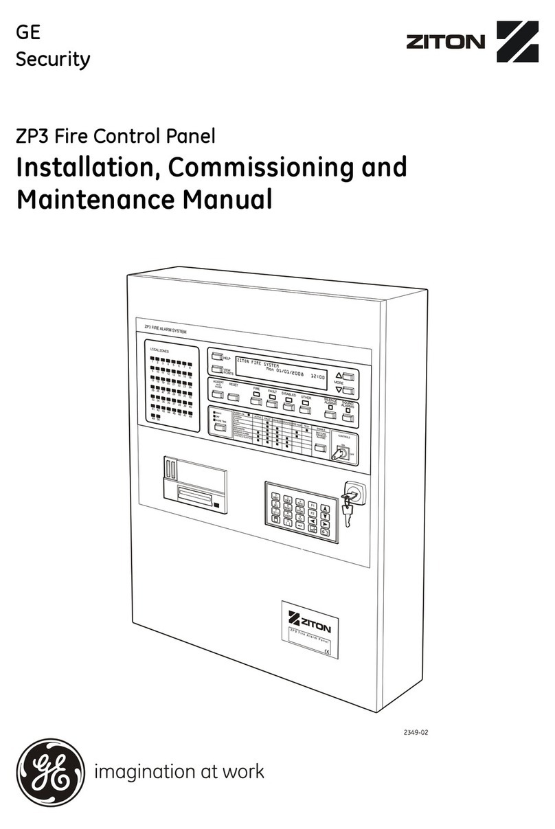 GE Security ZP3 Instruction Manual