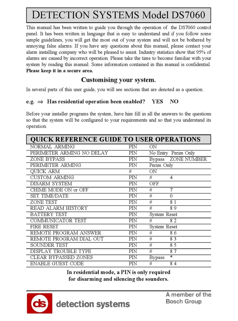 Detection Systems DS7060 User manual