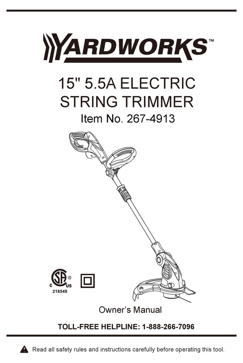 Yard Works 15" 5.5A owner's manual