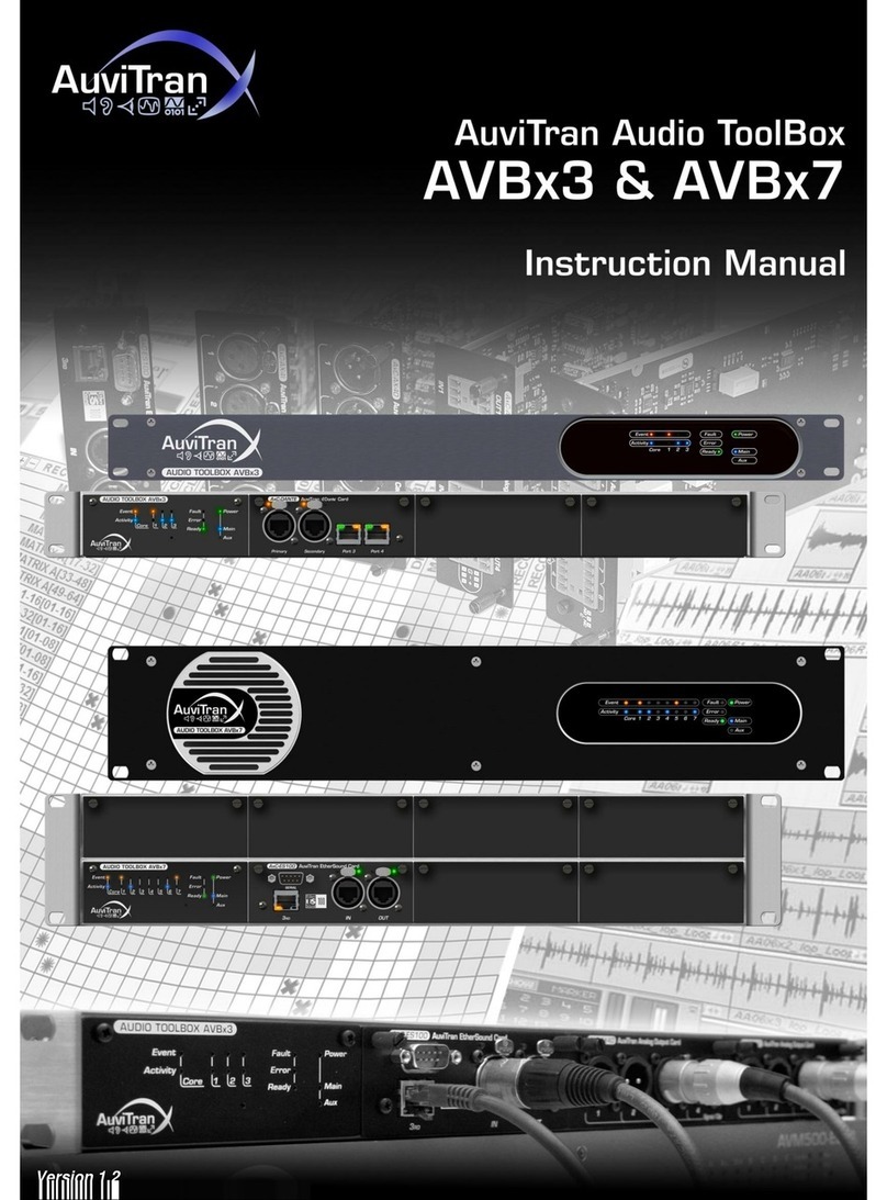 AuviTran Audio ToolBox AVBx3 instruction manual