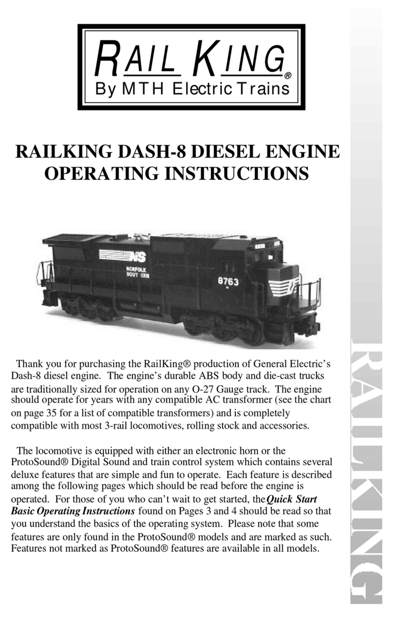 MTHTrains RAILKING DASH-8 operating instructions