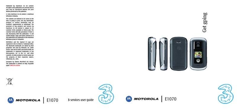 Motorola E1070 - Cell Phone 64 MB User manual