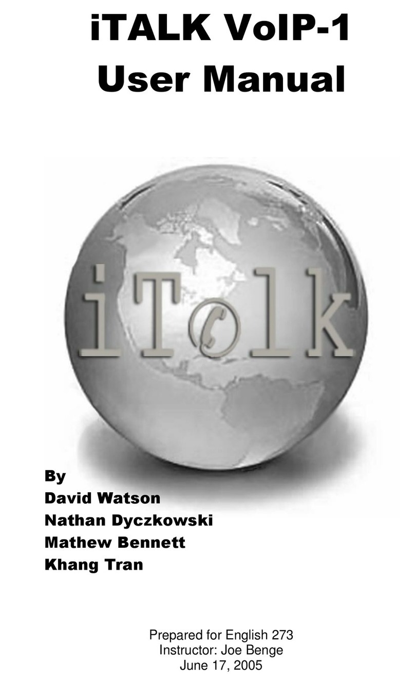 iTALK VoIP-1 user manual