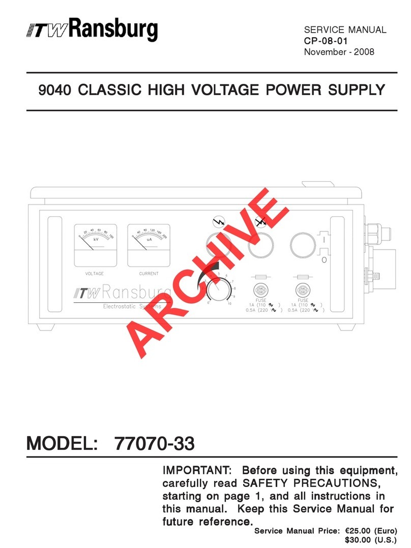 Ransburg 77070-33 Service manual