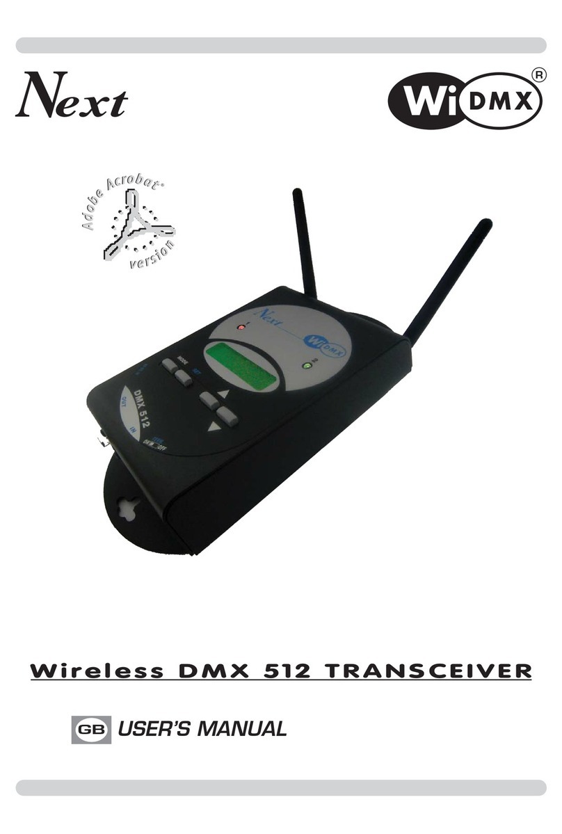 Next DMX 512 user manual
